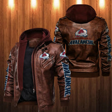 Load image into Gallery viewer, Colorado Avalanche Leather Jacket