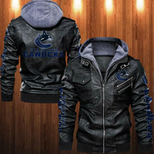 Load image into Gallery viewer, Vancouver Canucks Leather Jacket