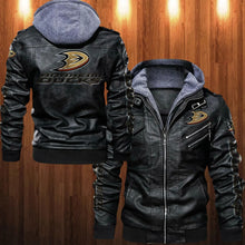 Load image into Gallery viewer, Anaheim Ducks Leather Jacket
