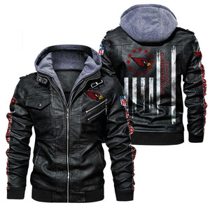 Arizona Cardinals Flag Leather Jacket