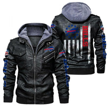 Load image into Gallery viewer, Buffalo Bills Flag Leather Jacket