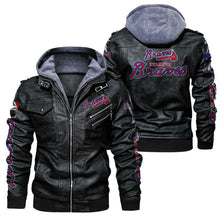 Load image into Gallery viewer, Atlanta Braves Leather Jacket