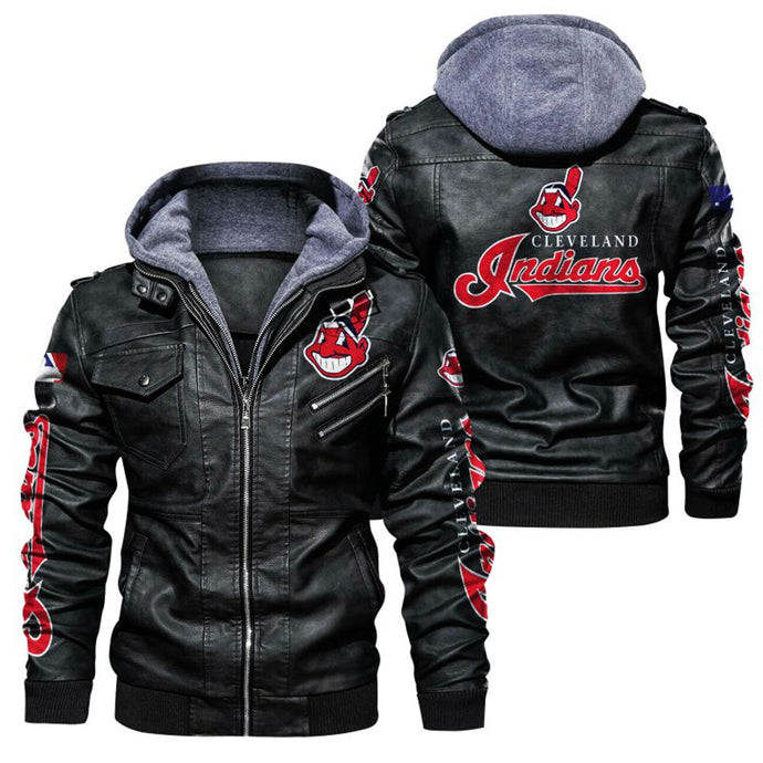 Cleveland Indians Leather Jacket