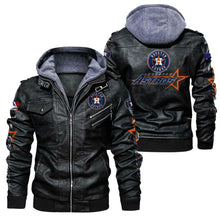 Load image into Gallery viewer, Houston Astros Leather Jacket