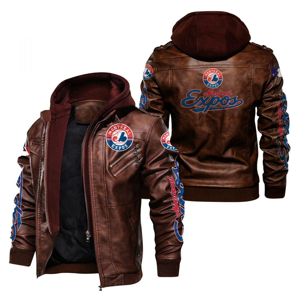 Montreal Expos Leather Jacket
