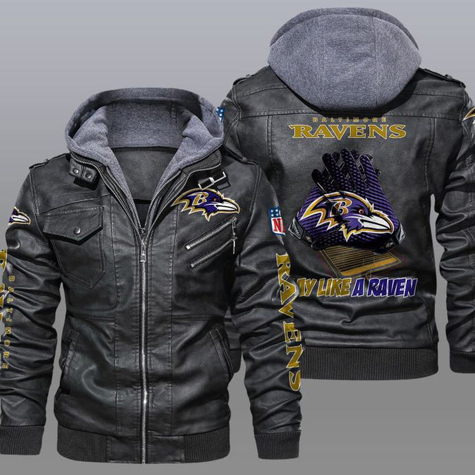 Baltimore Ravens Leather Jacket