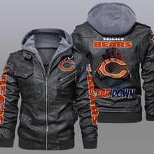 Load image into Gallery viewer, Chicago Bears Leather Jacket