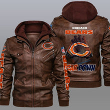 Load image into Gallery viewer, Chicago Bears Leather Jacket