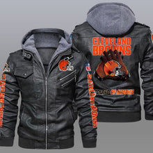 Load image into Gallery viewer, Cleveland Browns Leather Jacket