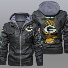 Load image into Gallery viewer, Green Bay Packers Leather Jacket