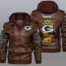 Load image into Gallery viewer, Green Bay Packers Leather Jacket