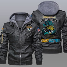 Load image into Gallery viewer, Jacksonville Jaguars Leather Jacket