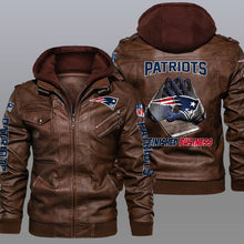 Load image into Gallery viewer, New England Patriots Leather Jacket