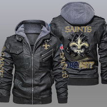 Load image into Gallery viewer, New Orleans Saints Leather Jacket