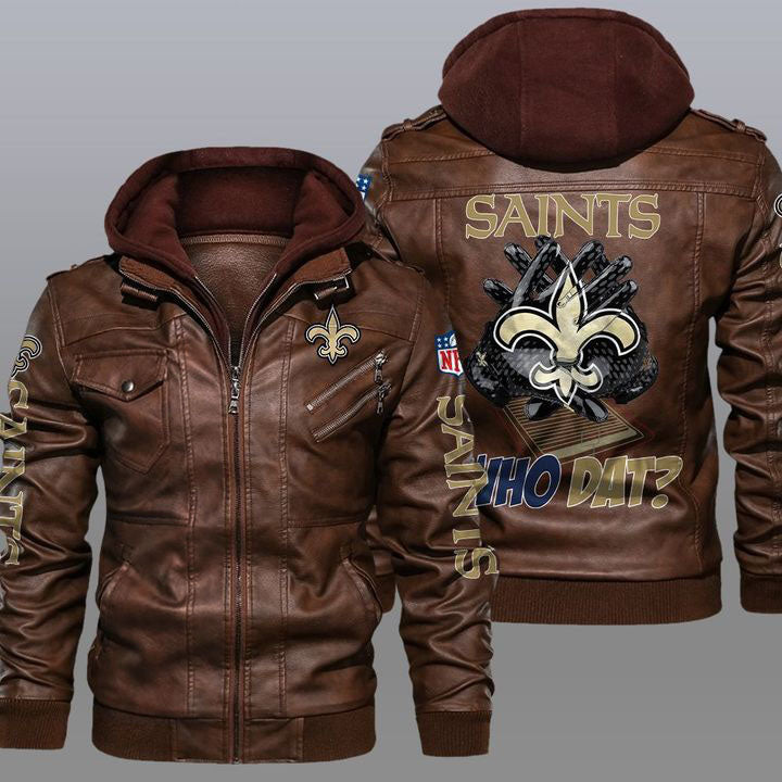 New Orleans Saints Leather Jacket