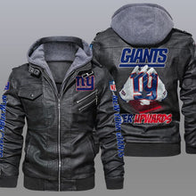 Load image into Gallery viewer, New York Giants Leather Jacket