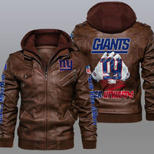 Load image into Gallery viewer, New York Giants Leather Jacket