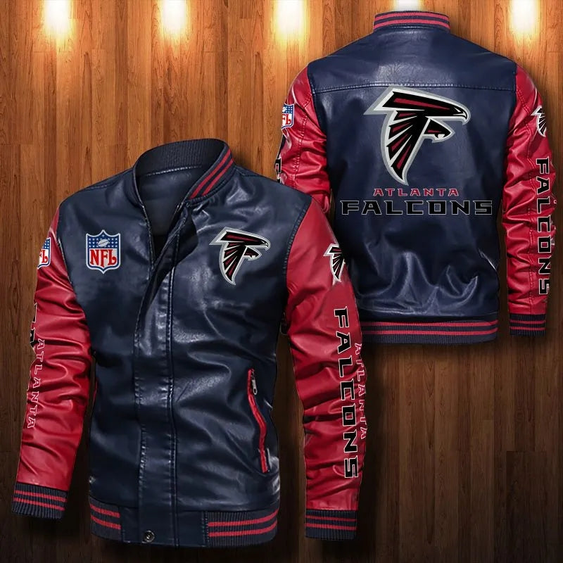 Atlanta Falcons Casual Leather Jacket