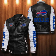 Load image into Gallery viewer, Buffalo Bills Casual Leather Jacket