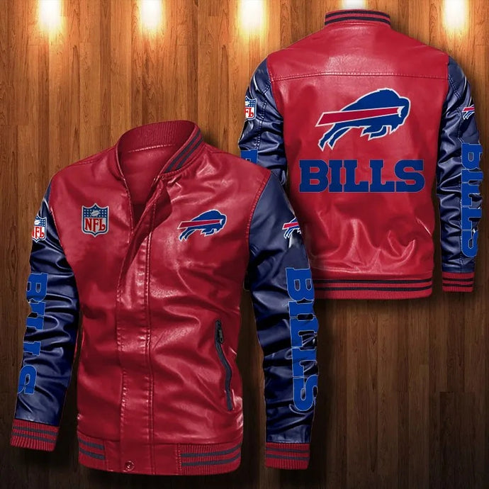 Buffalo Bills Casual Leather Jacket