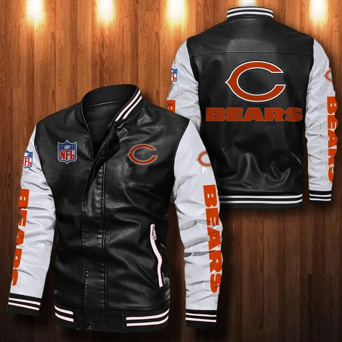 Chicago Bears Casual Leather Jacket