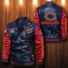 Load image into Gallery viewer, Chicago Bears Casual Leather Jacket