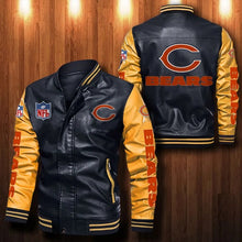 Load image into Gallery viewer, Chicago Bears Casual Leather Jacket