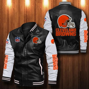 Cleveland Browns Casual Leather Jacket