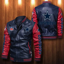 Load image into Gallery viewer, Dallas Cowboys Casual Leather Jacket