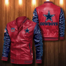 Load image into Gallery viewer, Dallas Cowboys Casual Leather Jacket