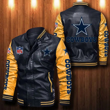 Load image into Gallery viewer, Dallas Cowboys Casual Leather Jacket