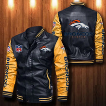 Load image into Gallery viewer, Denver Broncos Casual Leather Jacket