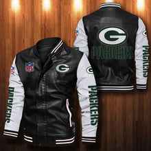 Load image into Gallery viewer, Green Bay Packers Casual Leather Jacket