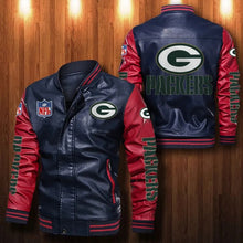 Load image into Gallery viewer, Green Bay Packers Casual Leather Jacket