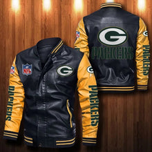 Load image into Gallery viewer, Green Bay Packers Casual Leather Jacket