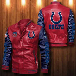 Indianapolis Colts Casual Leather Jacket