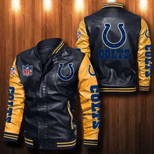 Load image into Gallery viewer, Indianapolis Colts Casual Leather Jacket