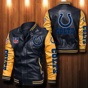 Indianapolis Colts Casual Leather Jacket