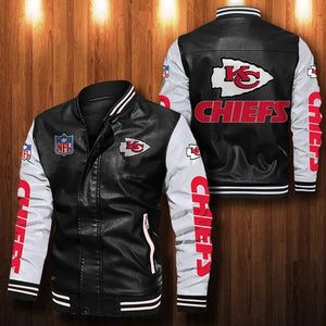 Kansas City Chiefs Casual Leather Jacket