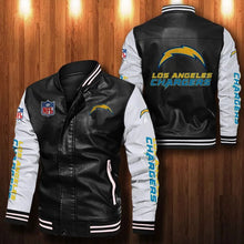 Load image into Gallery viewer, Los Angeles Chargers Casual Leather Jacket