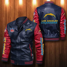 Load image into Gallery viewer, Los Angeles Chargers Casual Leather Jacket