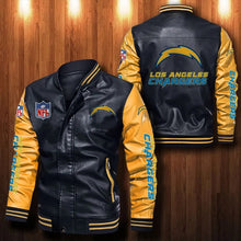 Load image into Gallery viewer, Los Angeles Chargers Casual Leather Jacket