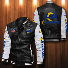 Load image into Gallery viewer, Los Angeles Rams Casual Leather Jacket