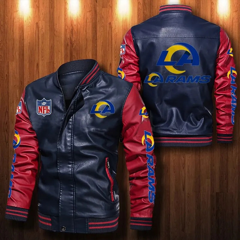 Los Angeles Rams Casual Leather Jacket