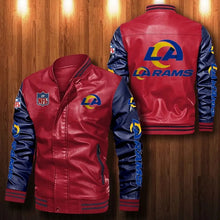 Load image into Gallery viewer, Los Angeles Rams Casual Leather Jacket