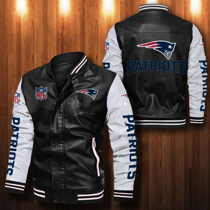 New England Patriots Casual Leather Jacket