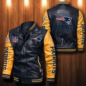 New England Patriots Casual Leather Jacket