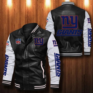 New York Giants Casual Leather Jacket