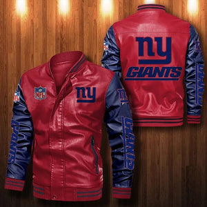 New York Giants Casual Leather Jacket