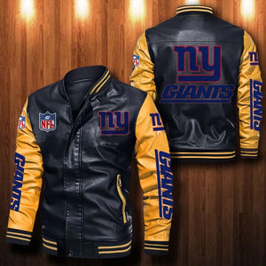 New York Giants Casual Leather Jacket